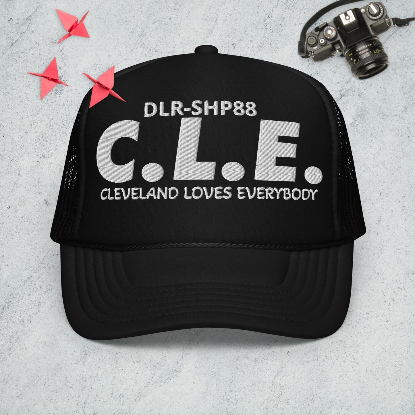 "CLEVELAND LOVES EVERYBODY" Foam trucker hat