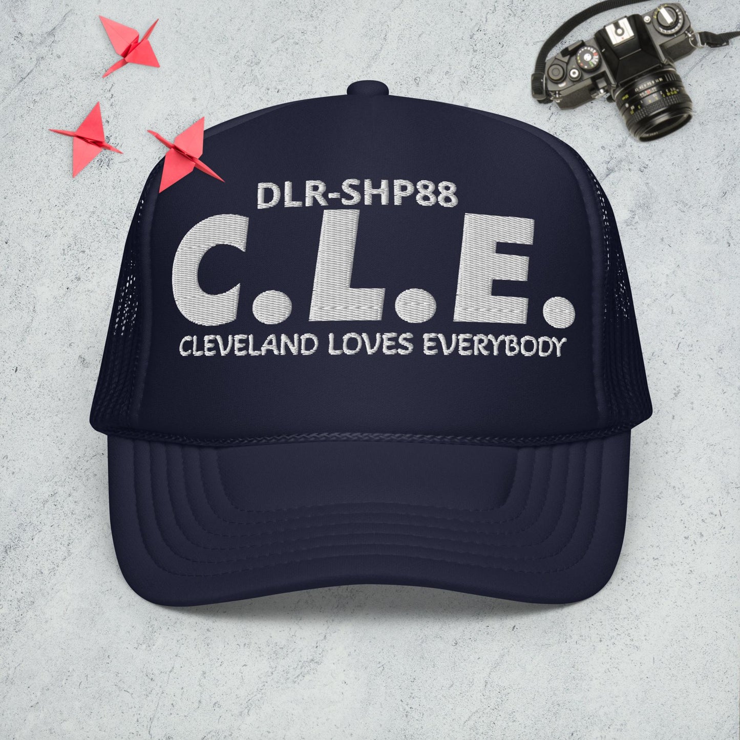 "CLEVELAND LOVES EVERYBODY" Foam trucker hat