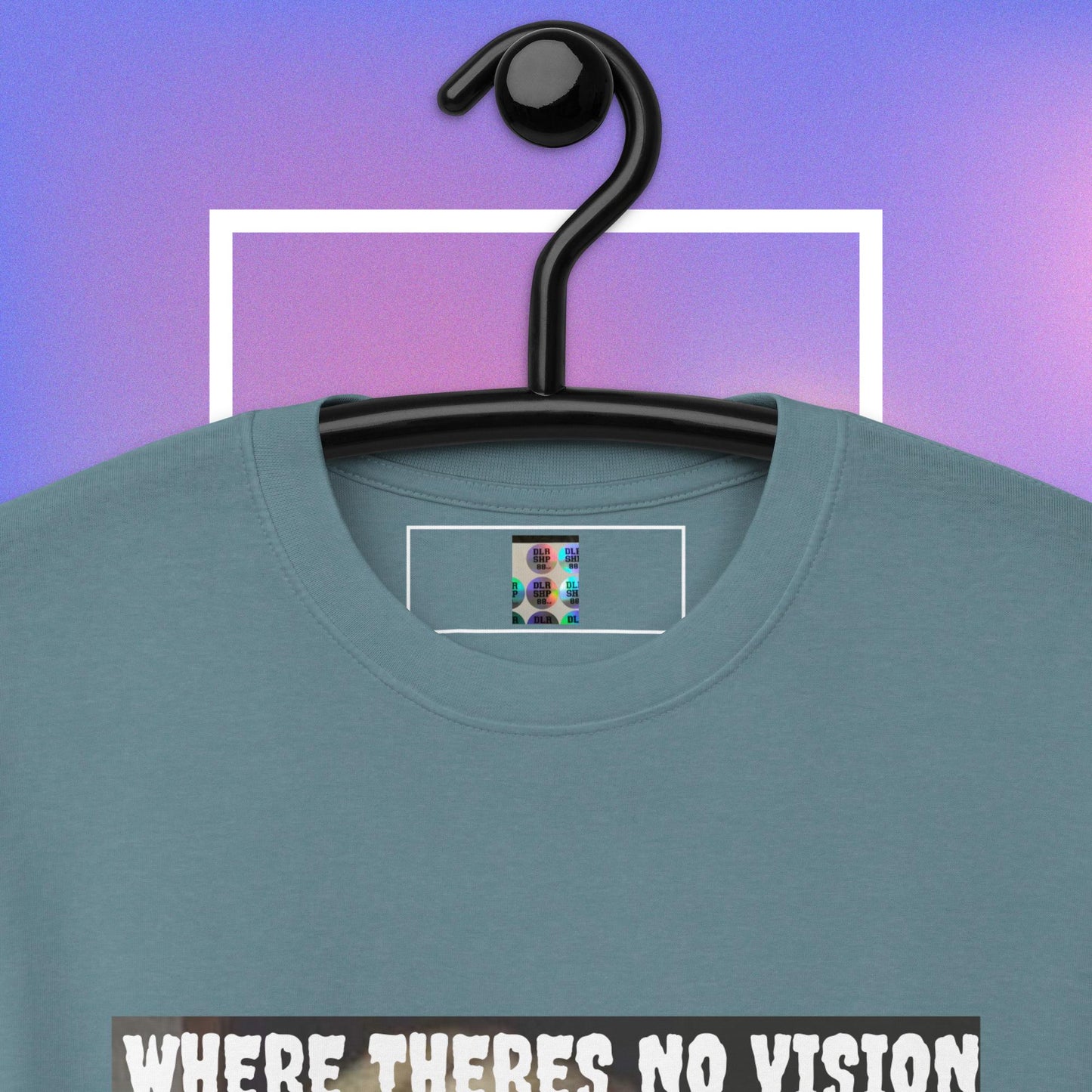 "WHERE THERES NO VISION THE PEOPLE PARISH" Men’s premium heavyweight tee
