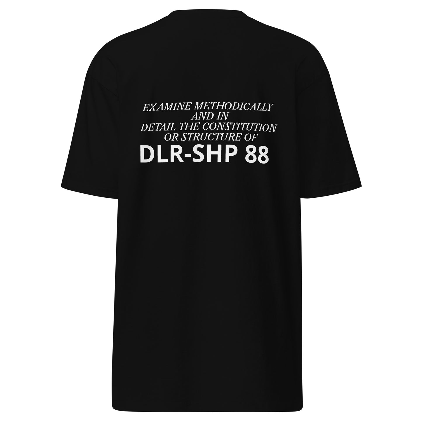 "ANALYZE" Men’s premium heavyweight tee