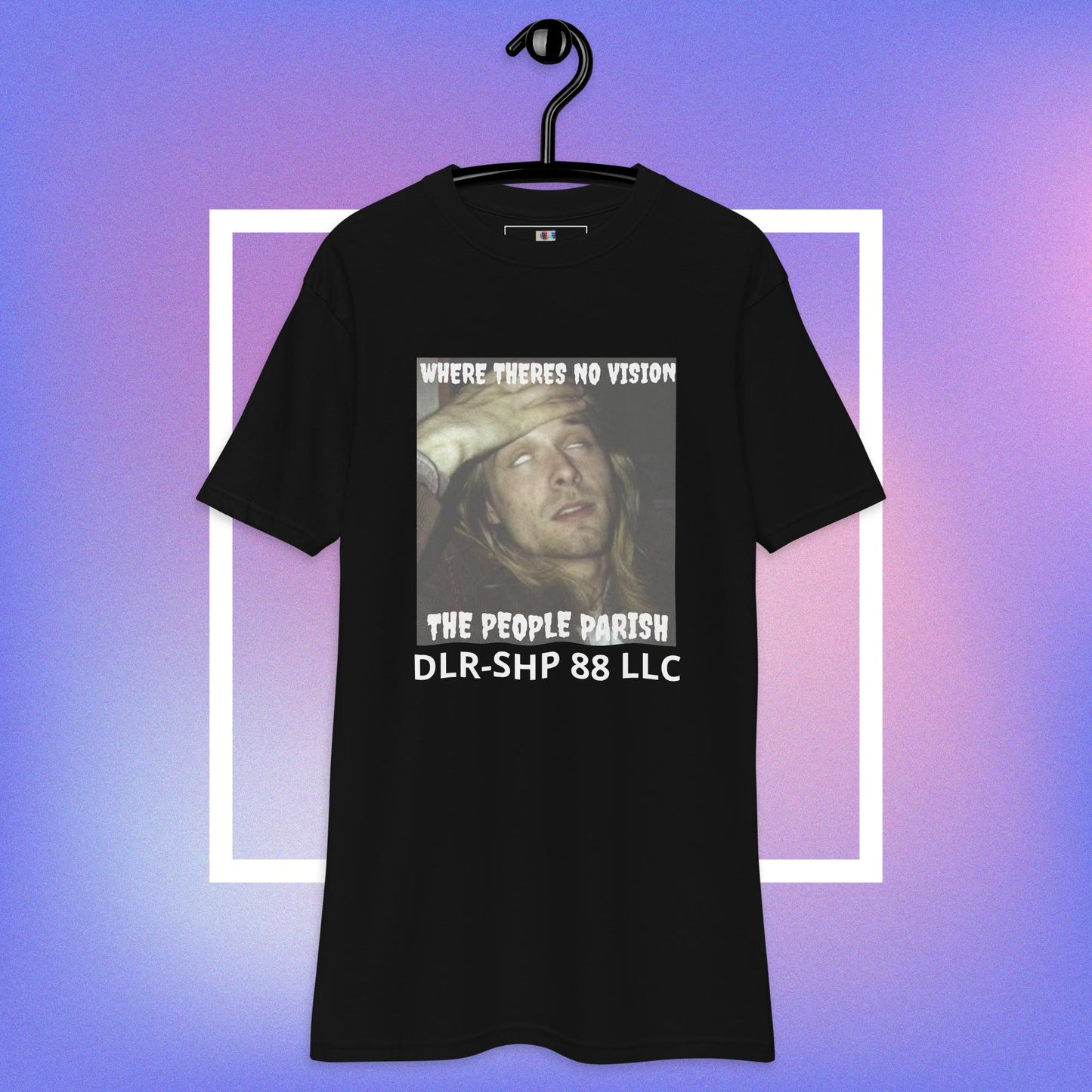 "WHERE THERES NO VISION THE PEOPLE PARISH" Men’s premium heavyweight tee