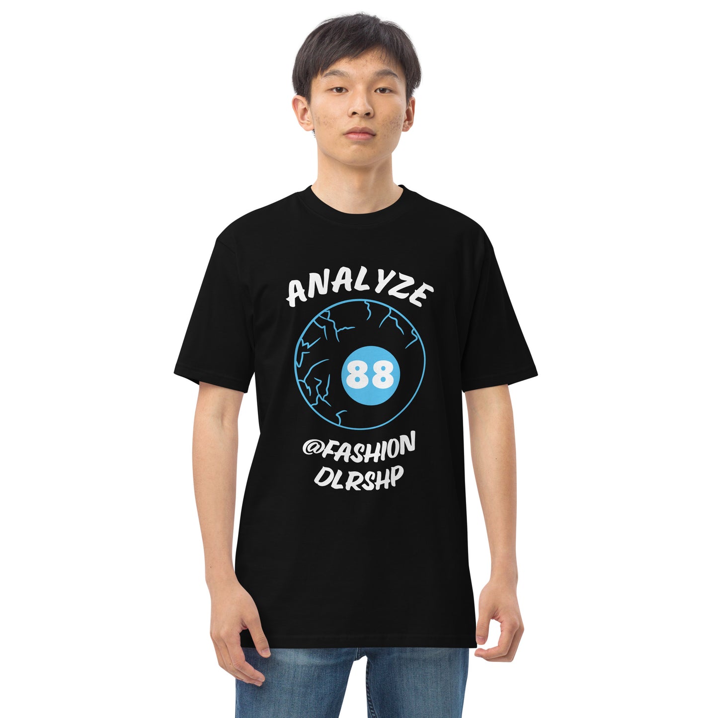 "ANALYZE" Men’s premium heavyweight tee
