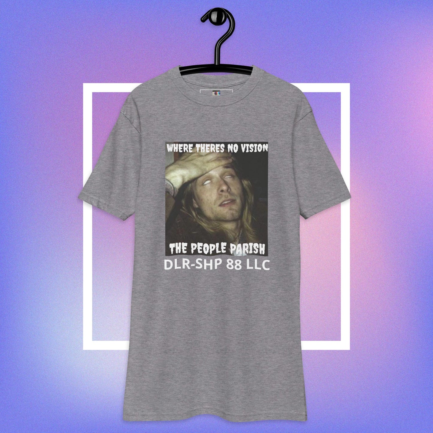 "WHERE THERES NO VISION THE PEOPLE PARISH" Men’s premium heavyweight tee