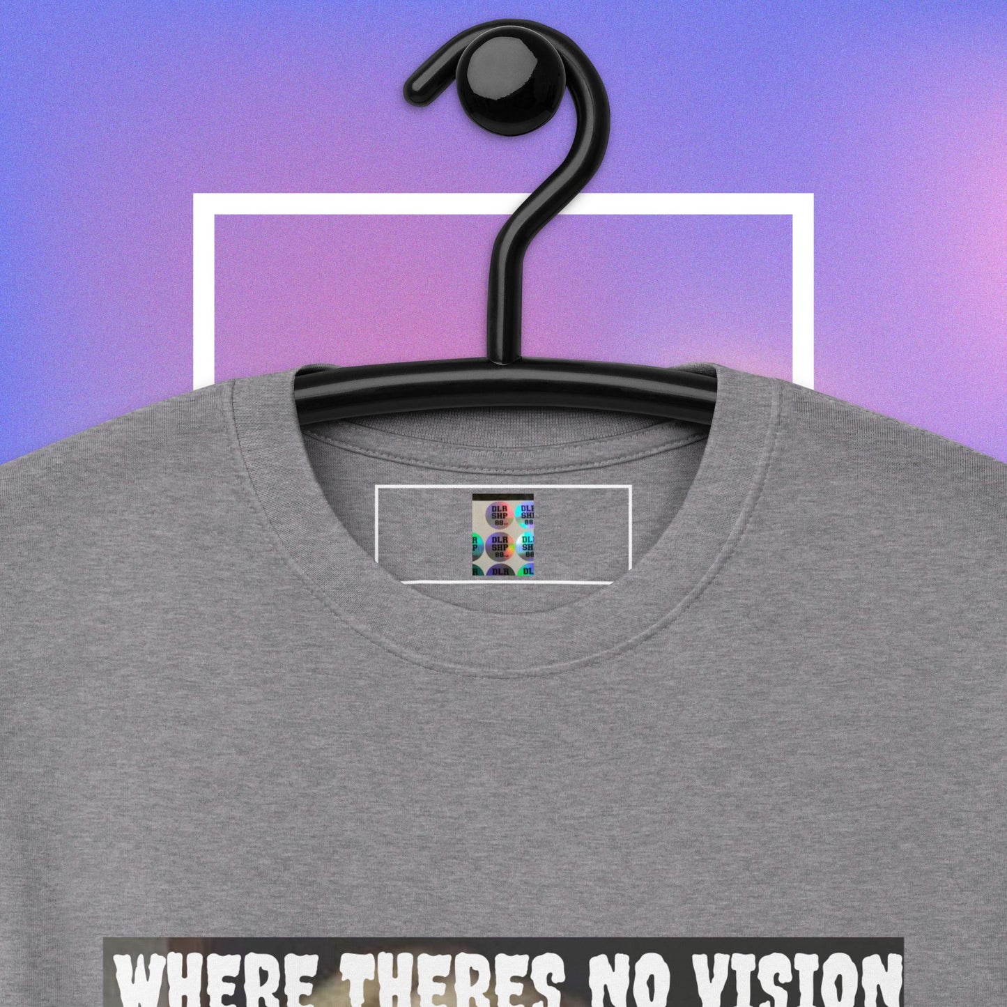 "WHERE THERES NO VISION THE PEOPLE PARISH" Men’s premium heavyweight tee