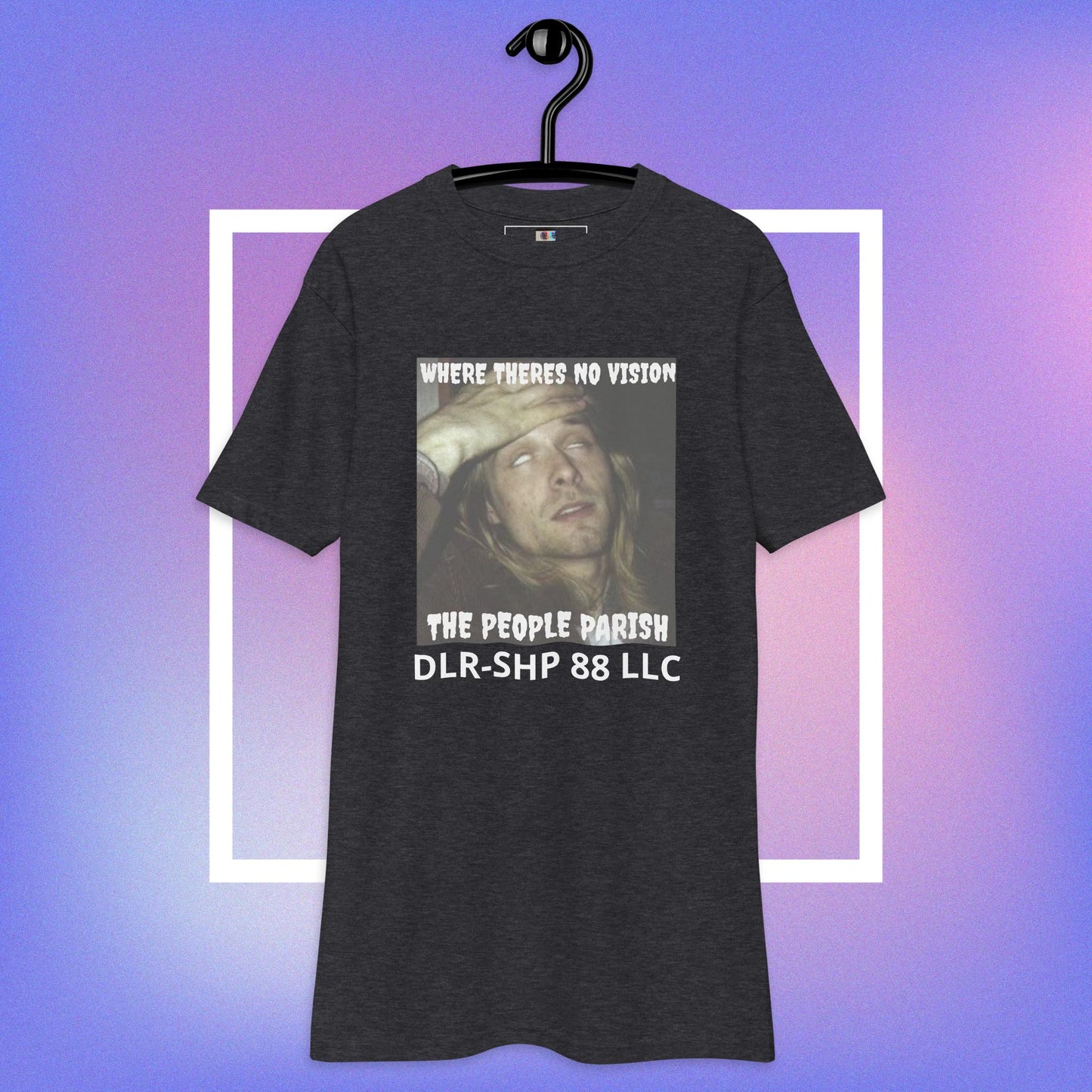 "WHERE THERES NO VISION THE PEOPLE PARISH" Men’s premium heavyweight tee