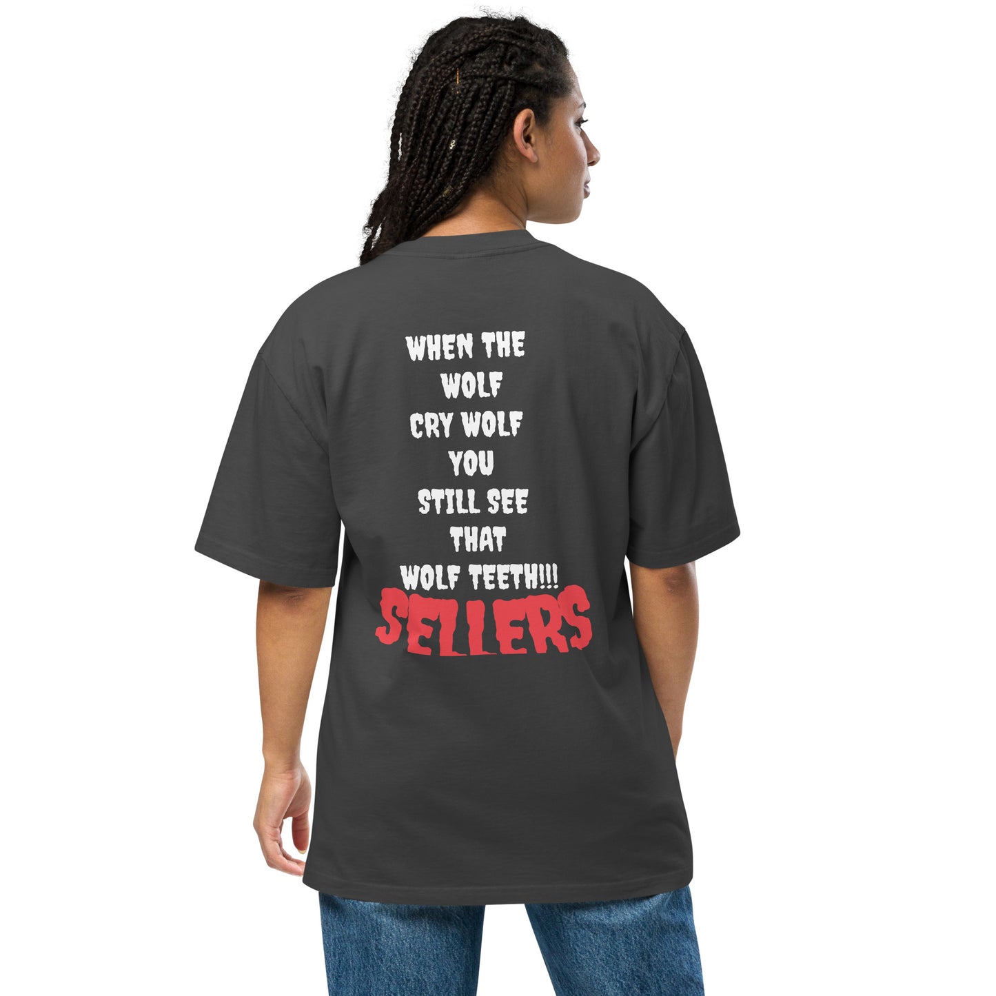 "SELLERS" Oversized faded t-shirt