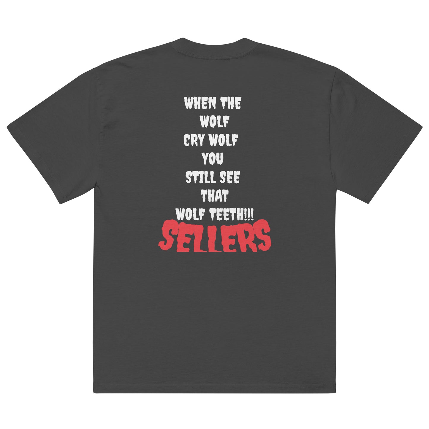 "SELLERS" Oversized faded t-shirt