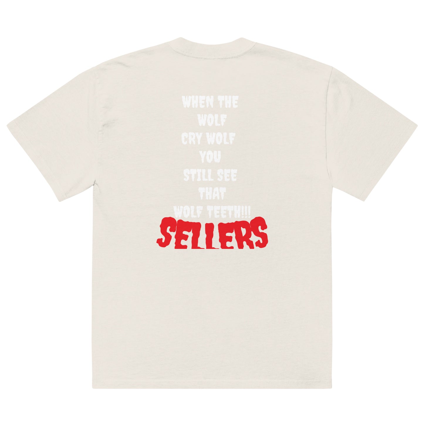 "SELLERS" Oversized faded t-shirt