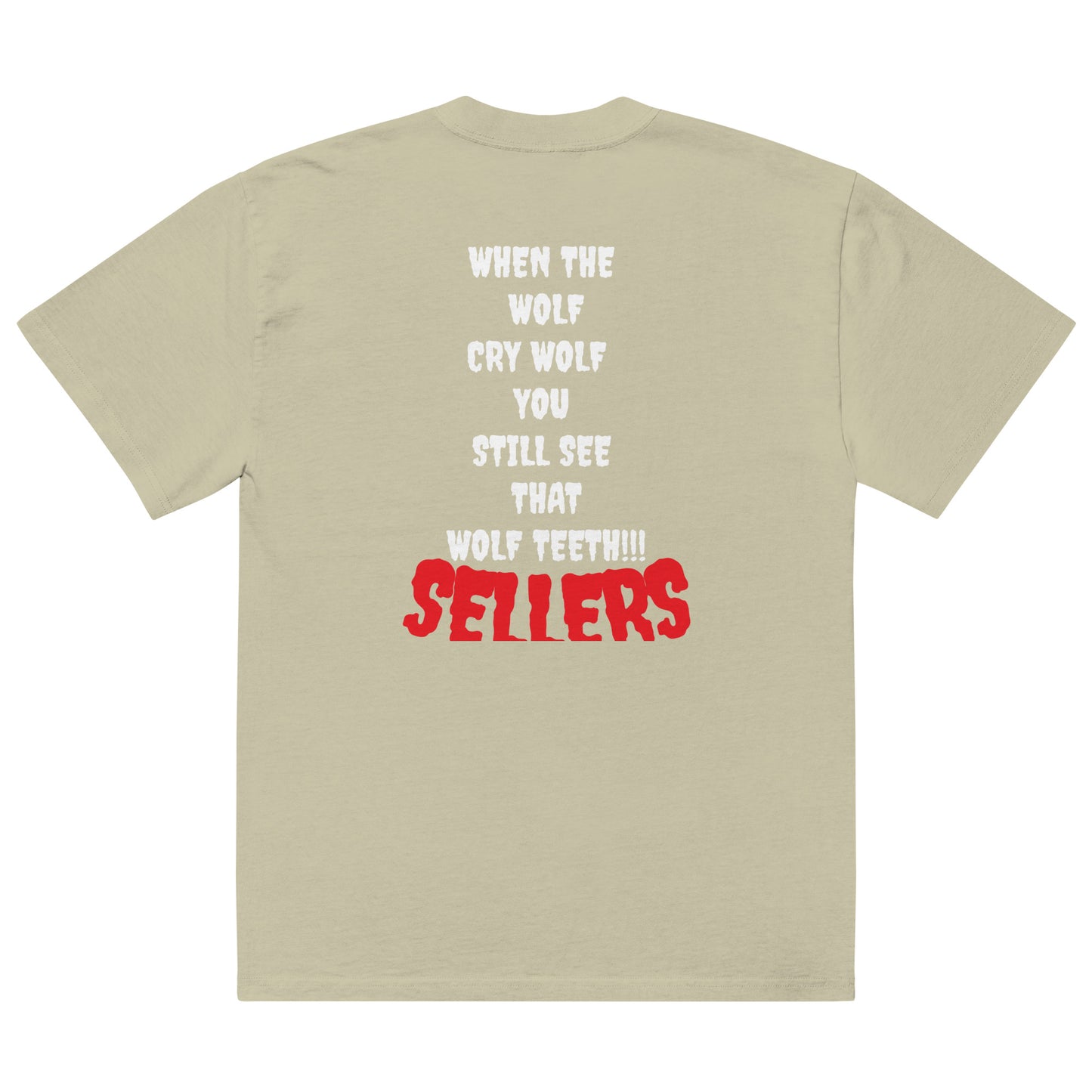 "SELLERS" Oversized faded t-shirt