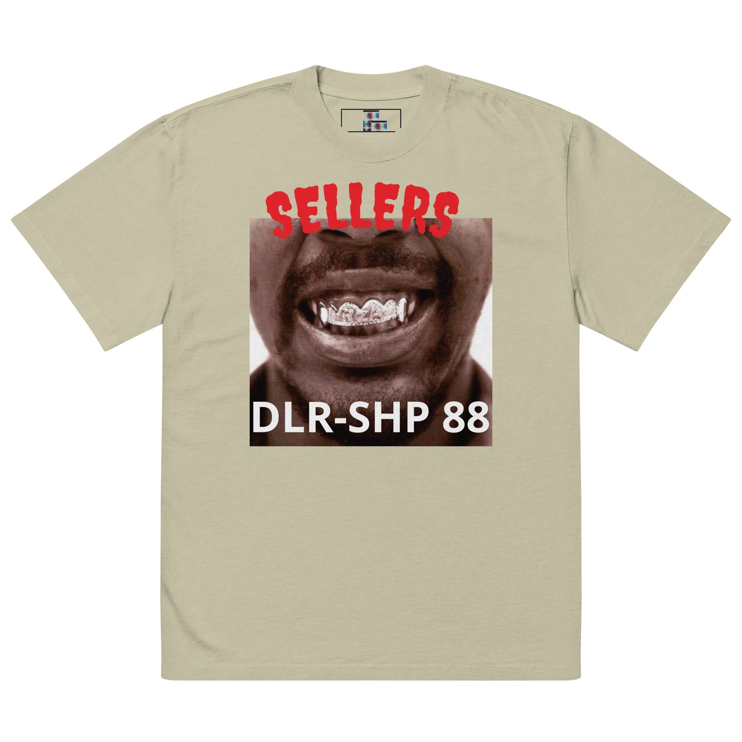 "SELLERS" Oversized faded t-shirt