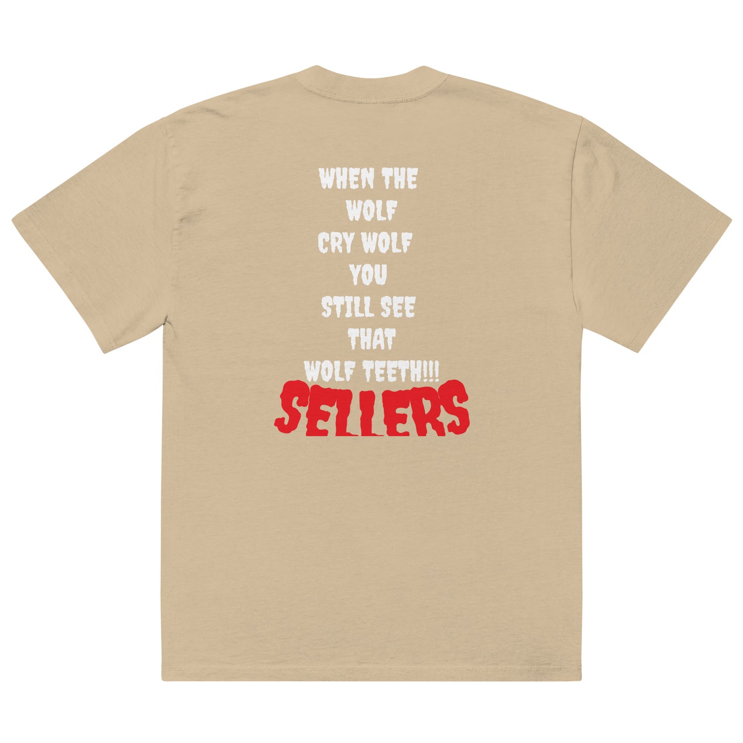"SELLERS" Oversized faded t-shirt