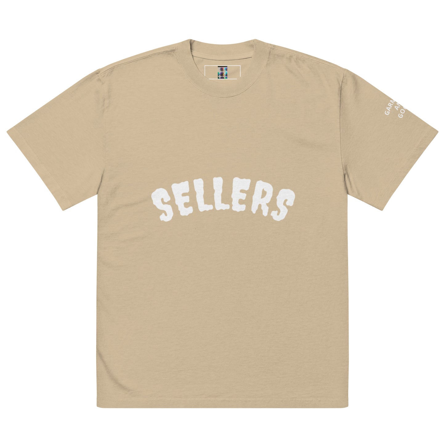 "SELLERS" Oversized faded t-shirt
