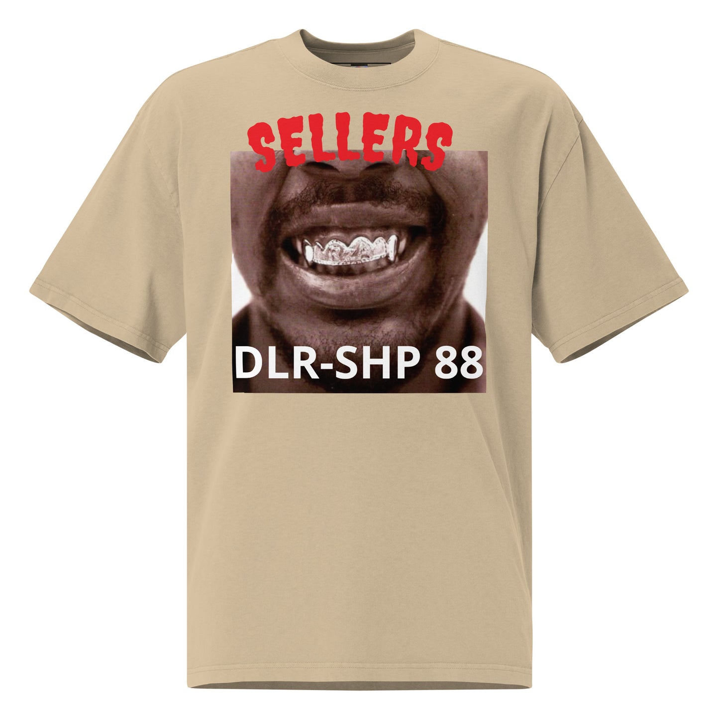 "SELLERS" Oversized faded t-shirt
