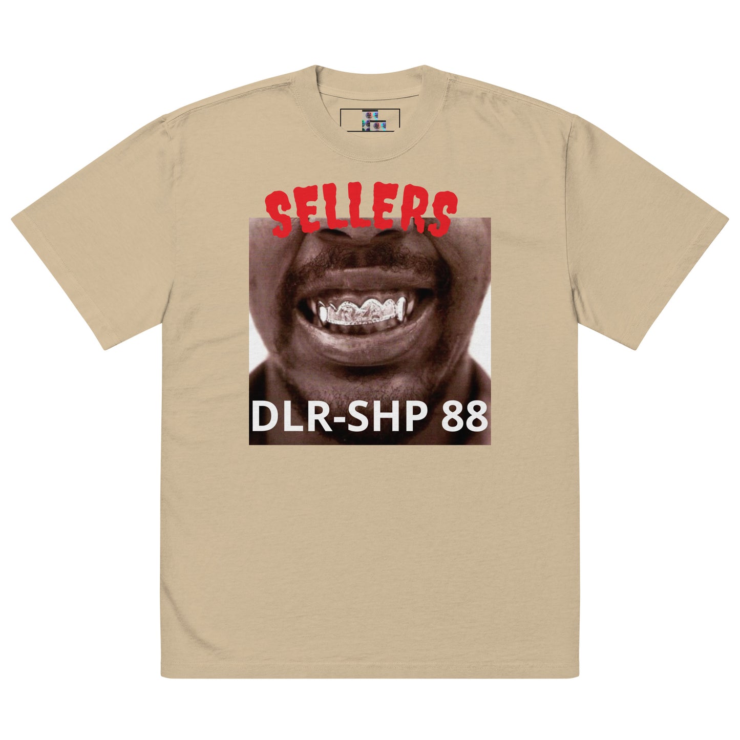 "SELLERS" Oversized faded t-shirt