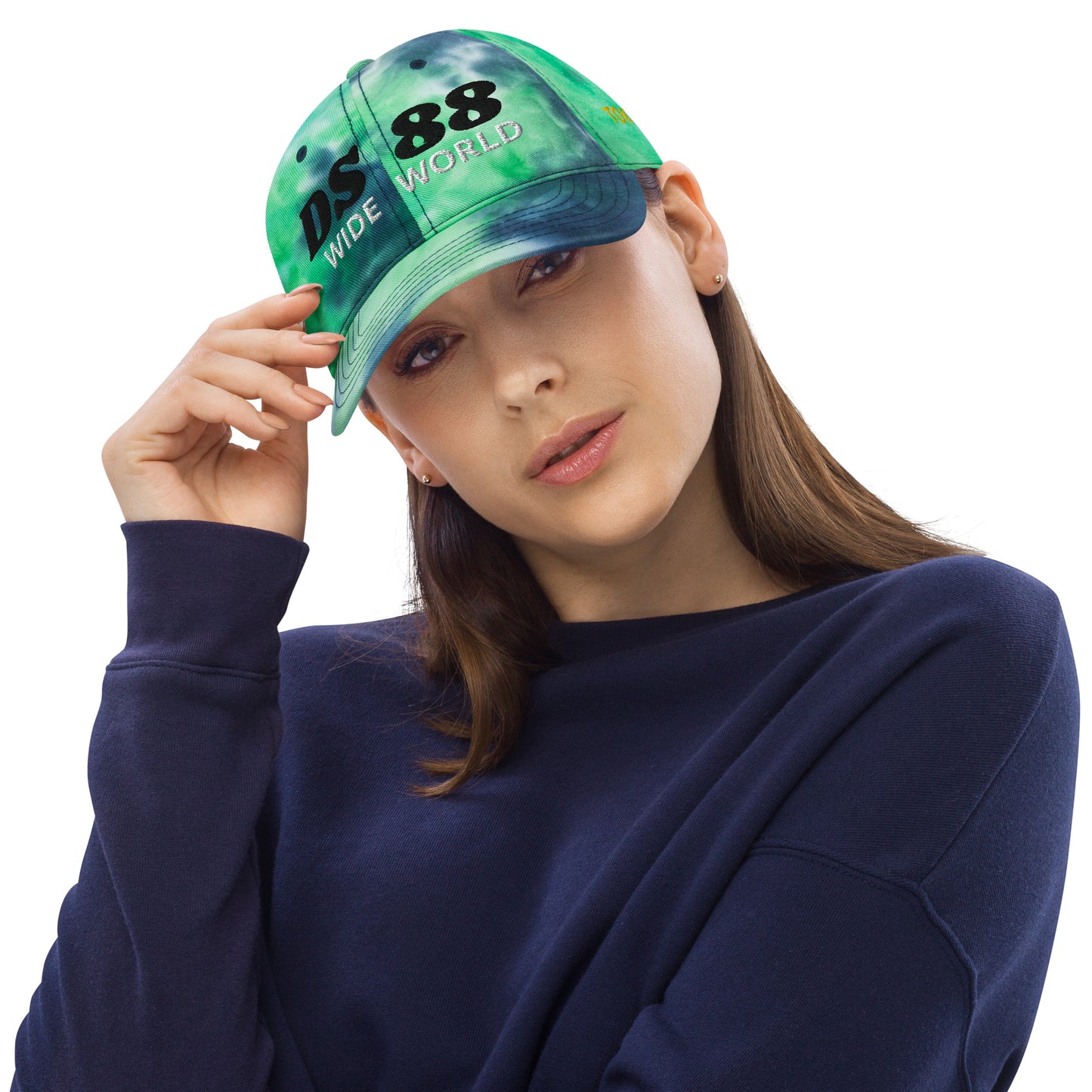 "DS88 WIDEWORLD" Tie dye hat