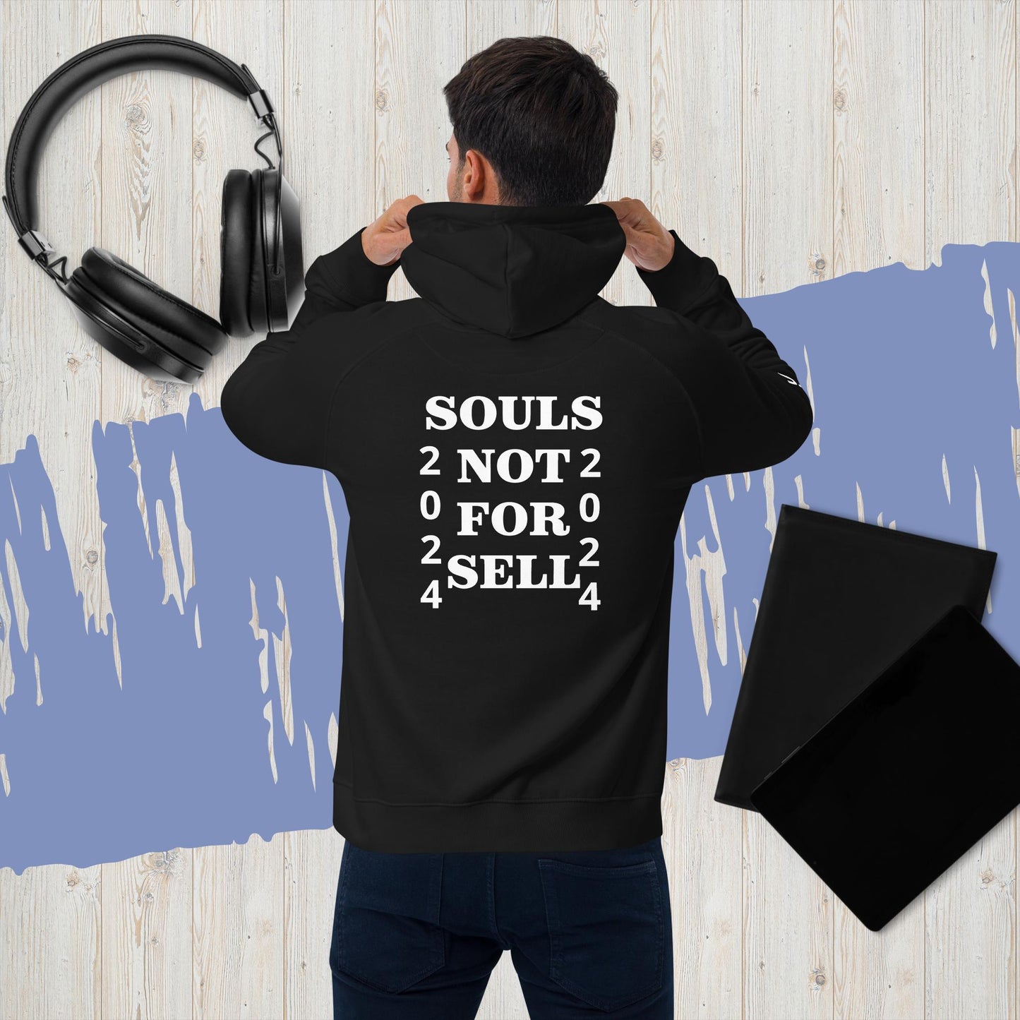 "SELLERS" Unisex eco raglan hoodie