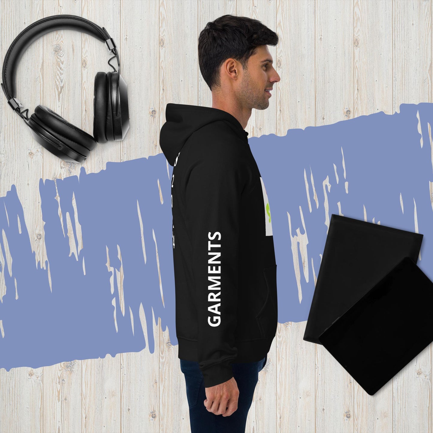 "SELLERS" Unisex eco raglan hoodie