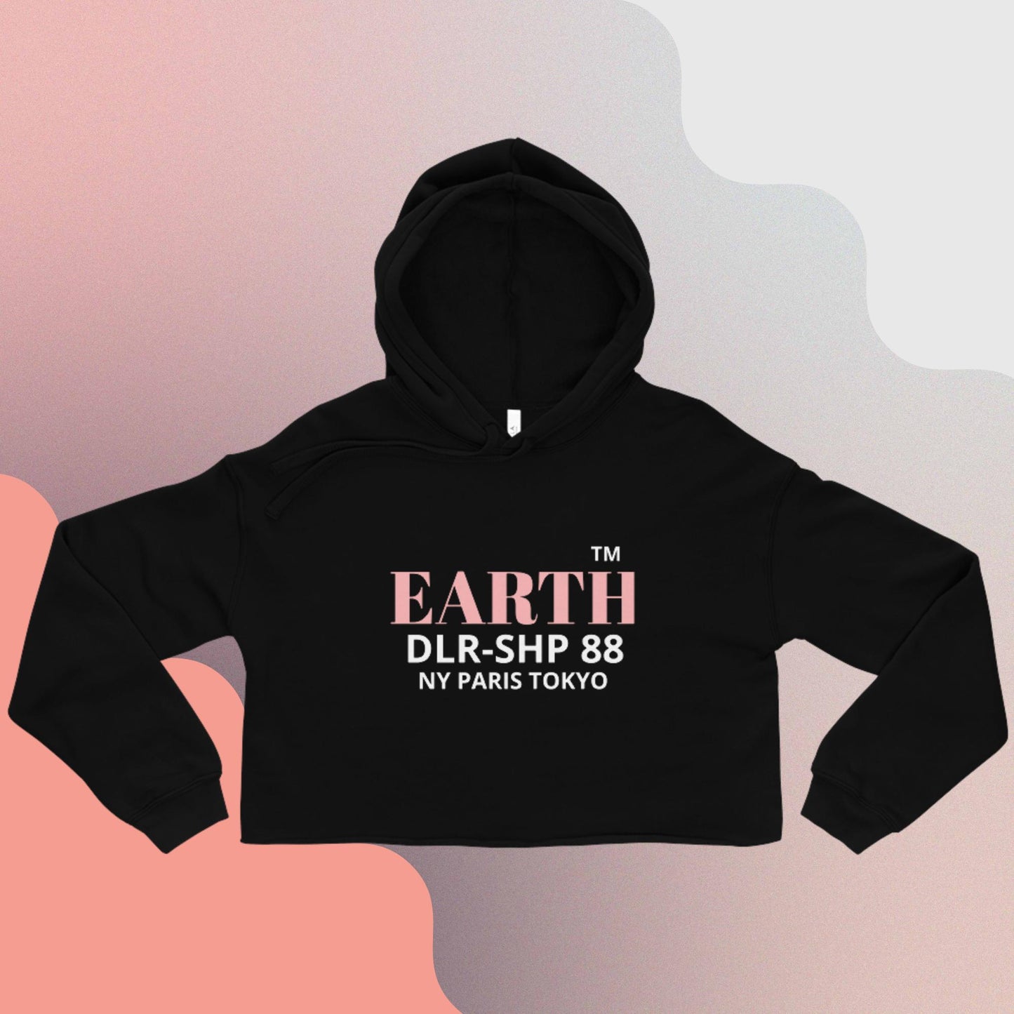 "EARTH" WOMENS Crop Hoodie