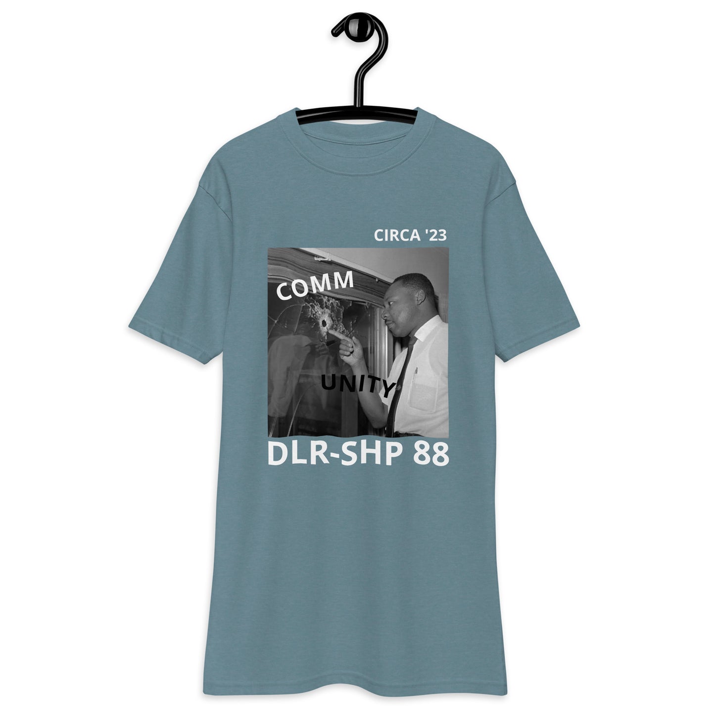 "COMMUNITY" Men’s premium heavyweight tee