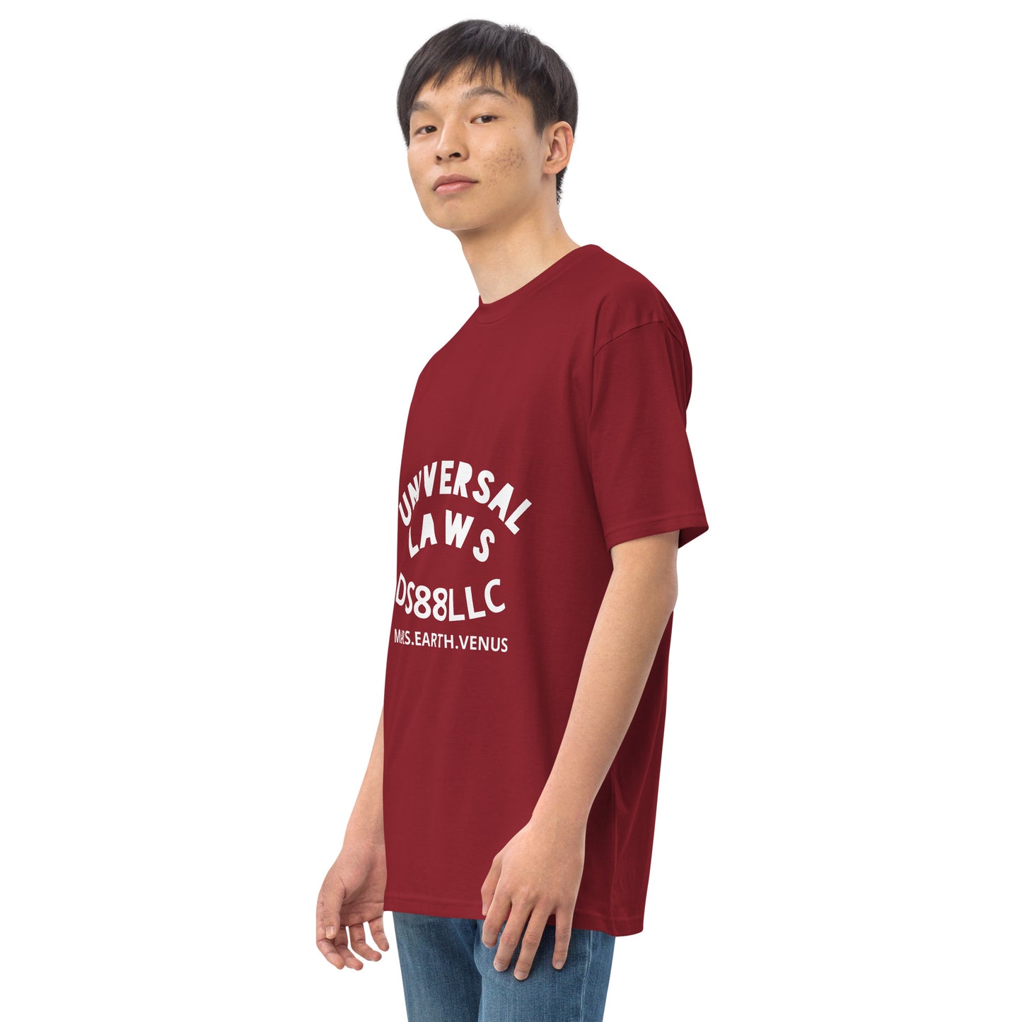 "UNIVERSAL LAWS" Men’s premium heavyweight tee