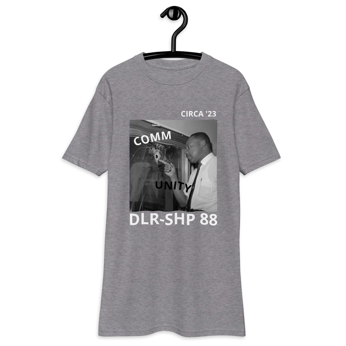 "COMMUNITY" Men’s premium heavyweight tee