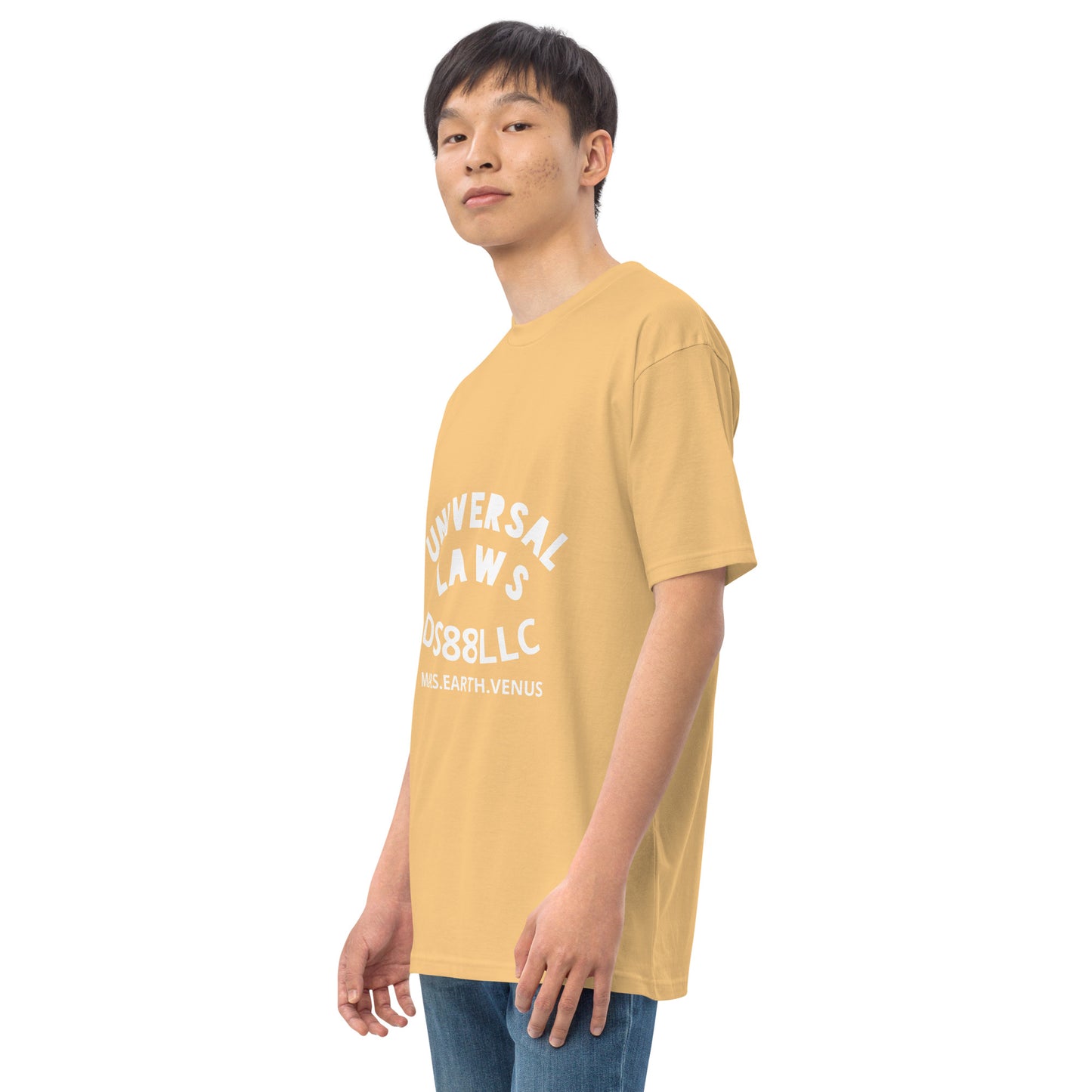 "UNIVERSAL LAWS" Men’s premium heavyweight tee