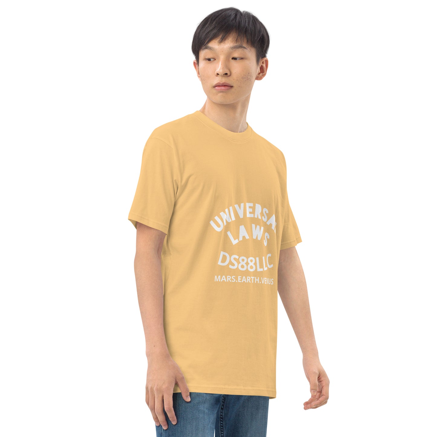 "UNIVERSAL LAWS" Men’s premium heavyweight tee